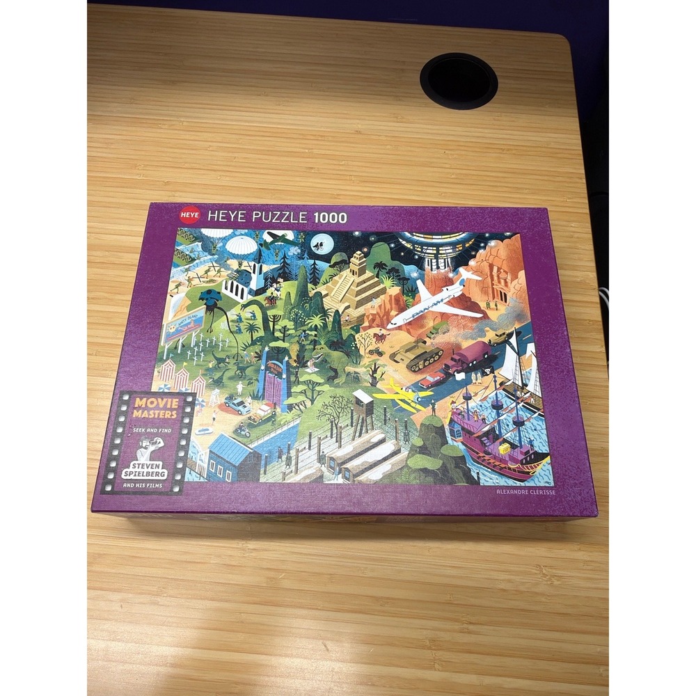 Heye Movie Masters Steven Spielberg Films 1000 Piece‎ Puzzle 29883 Preowned